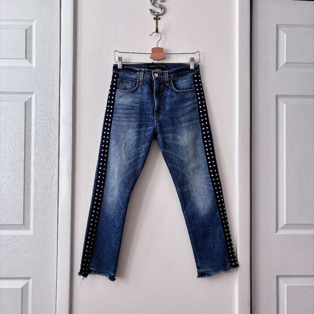 Veronica Beard Ines Rhinestone Jeans - Picture 4 of 9
